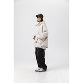 Unisex Jacket Vintage Sports Jacket for Men and Women Same Style Shell Jacket Loose Hooded Coat